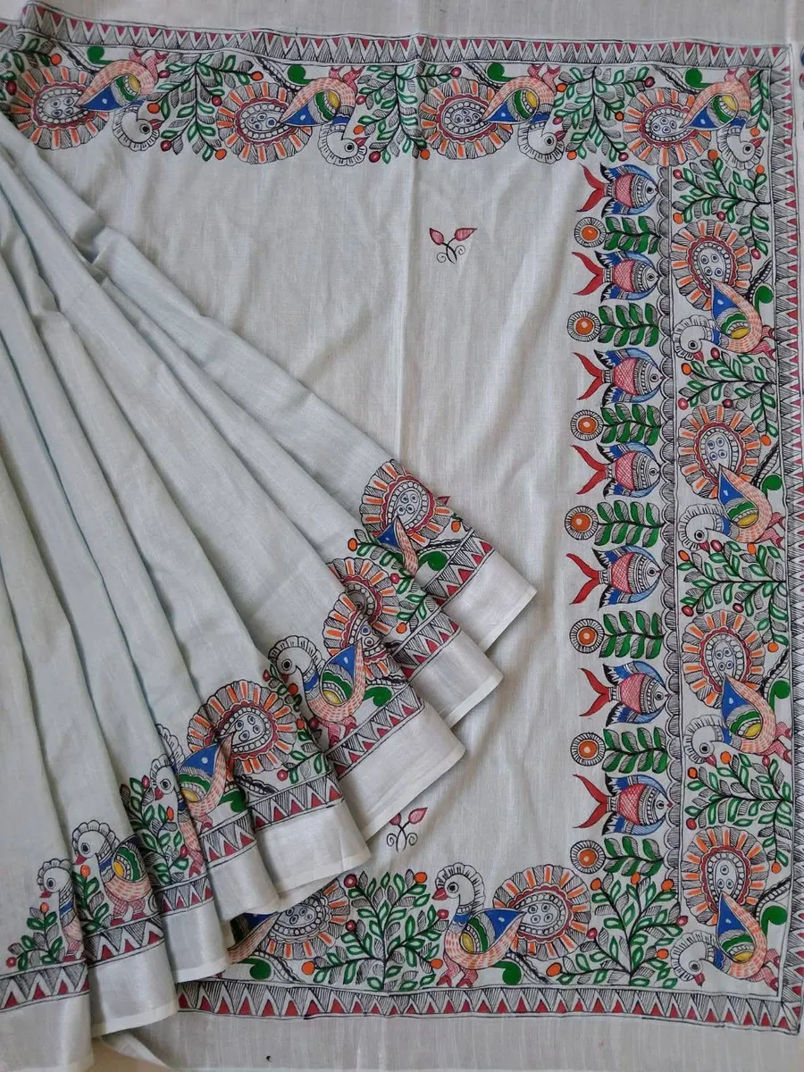 Traditional Munga Silk Saree with Intricate Pallu Design